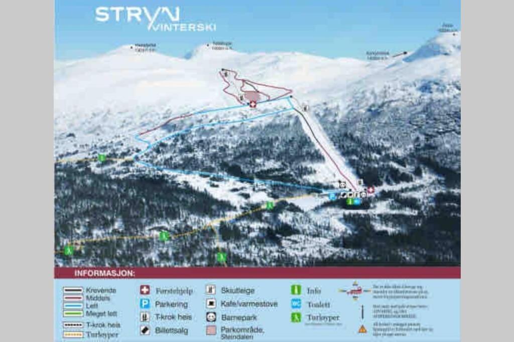Hytte I Stryn Med Elbil Lader Exterior photo